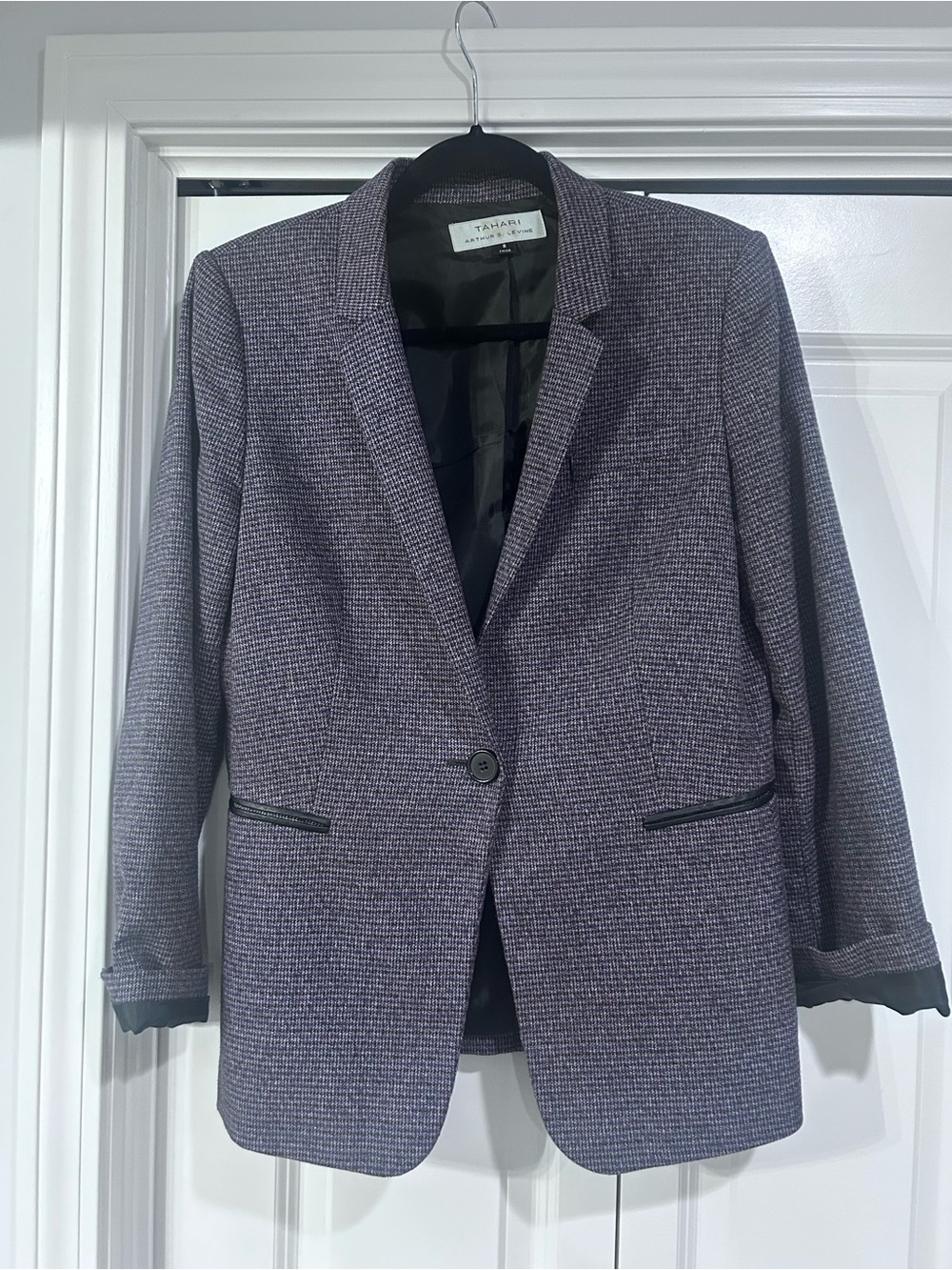 Purple tweed sift blazer